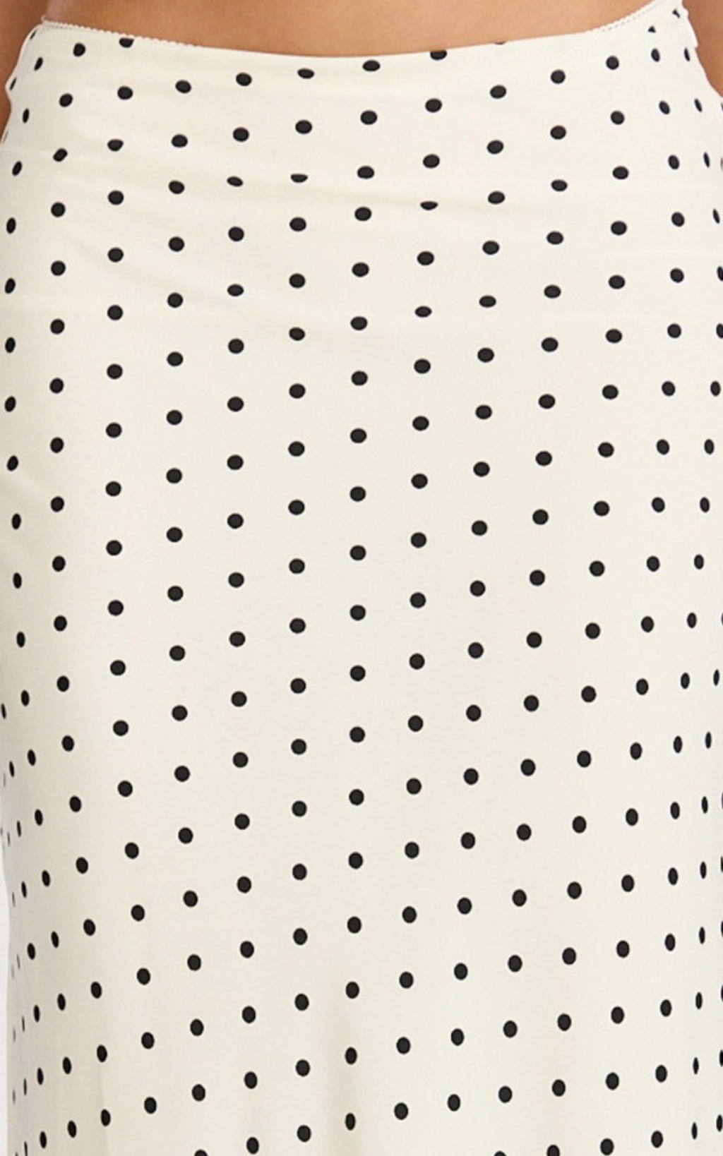 Charlotte Maxi Skirt - Polka Dot Skirt in White & Black Polka Dots