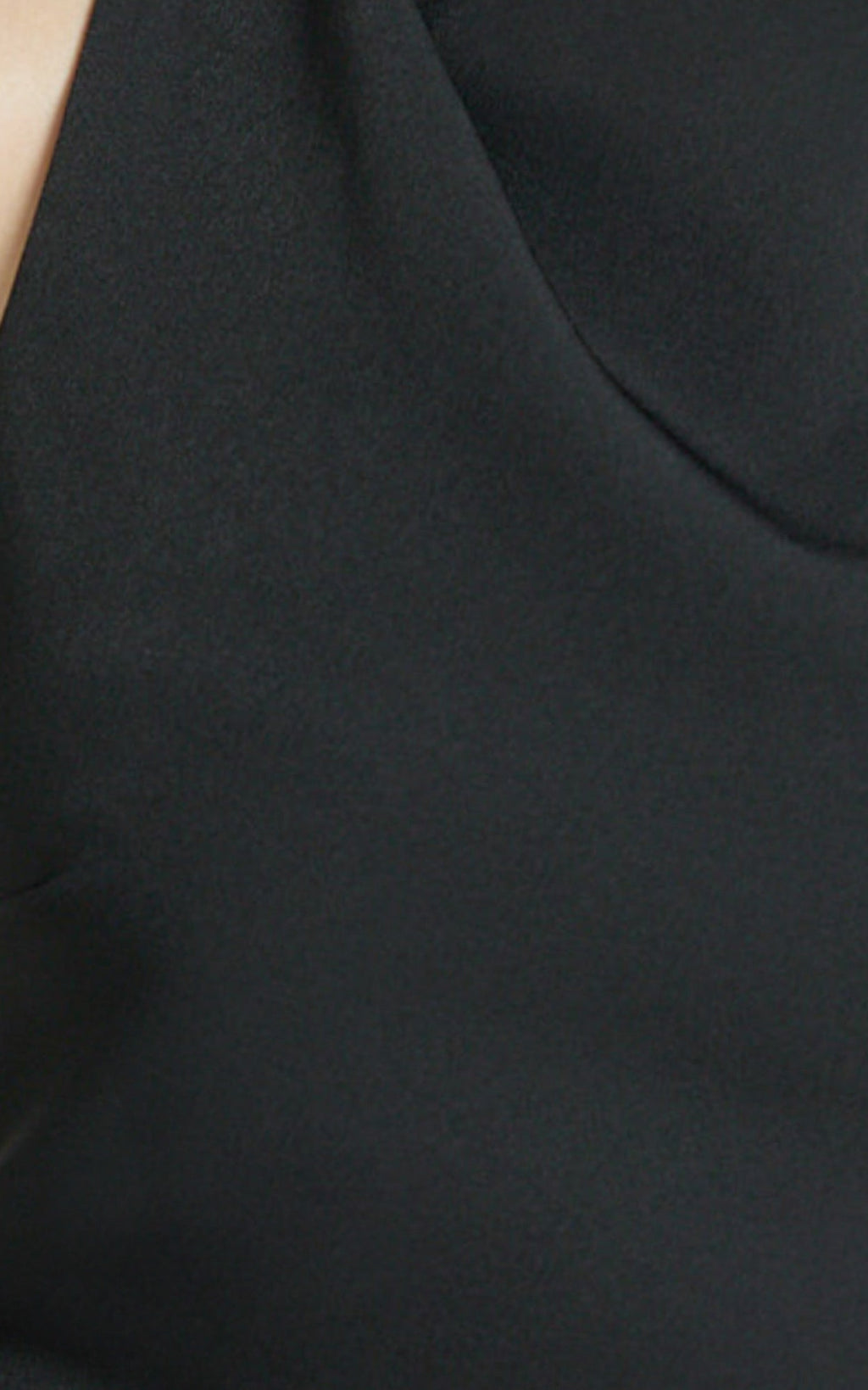 Harlene Top - Draped Tucked Neck Sleeveless Top in Black