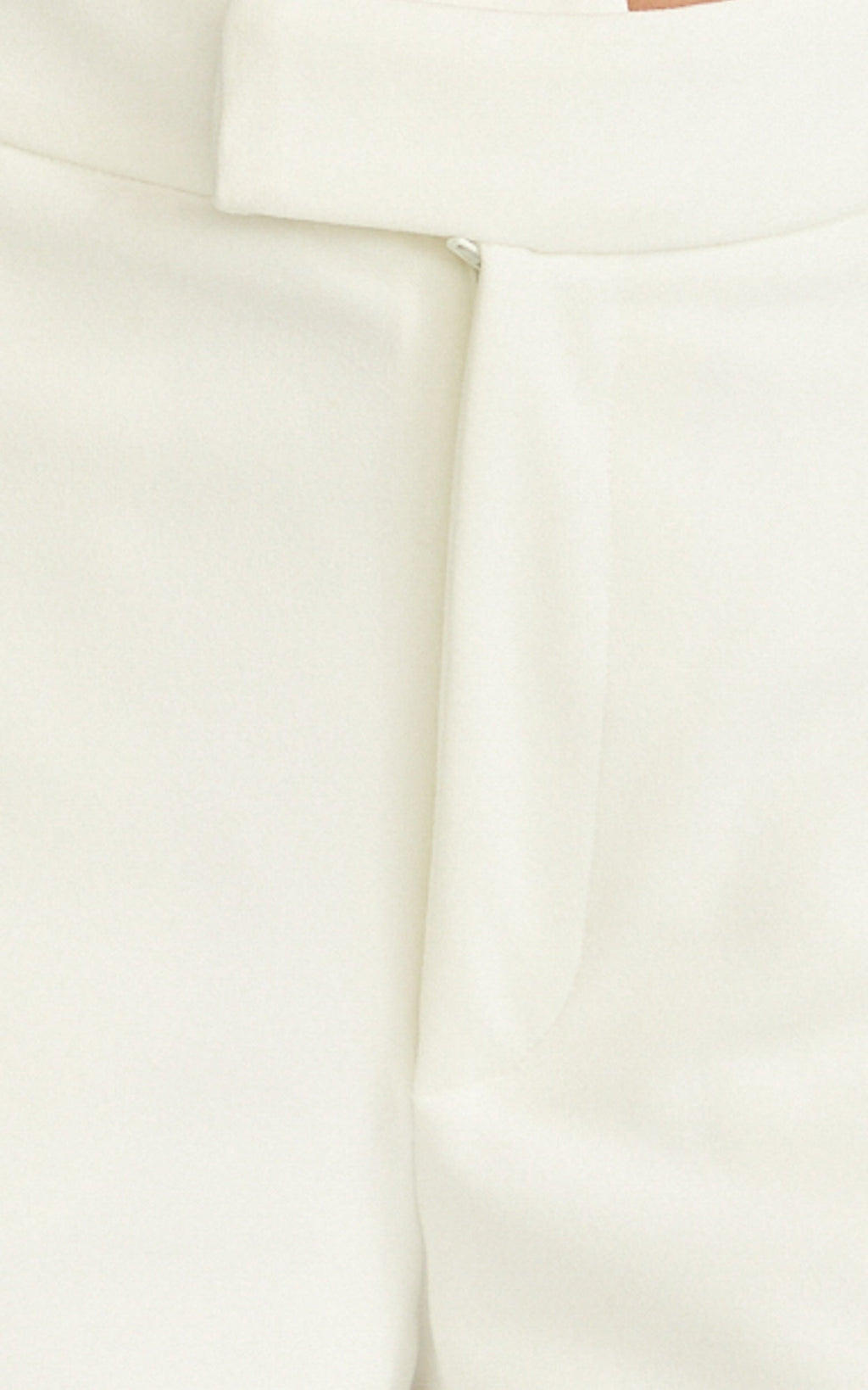 Helen Two Piece Set - Crepe Twisted Top And Wide Leg Pants in Cream