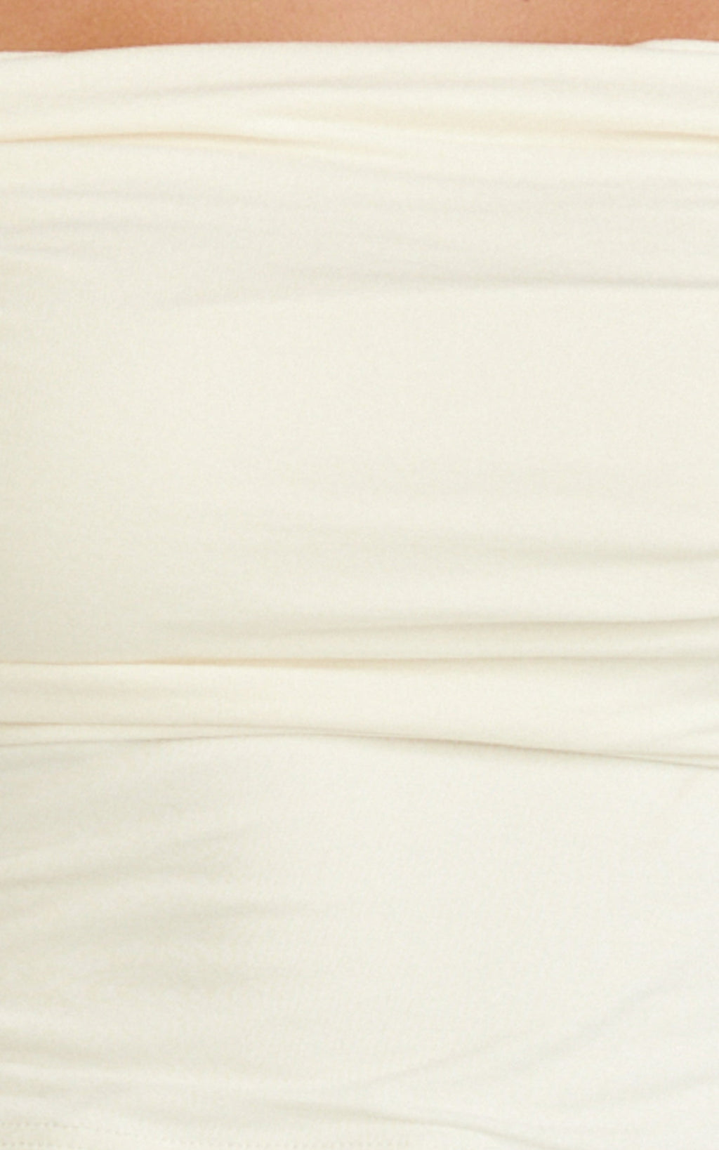 Jolie Top - Off Shoulder Long Sleeve Gathered Top in Cream
