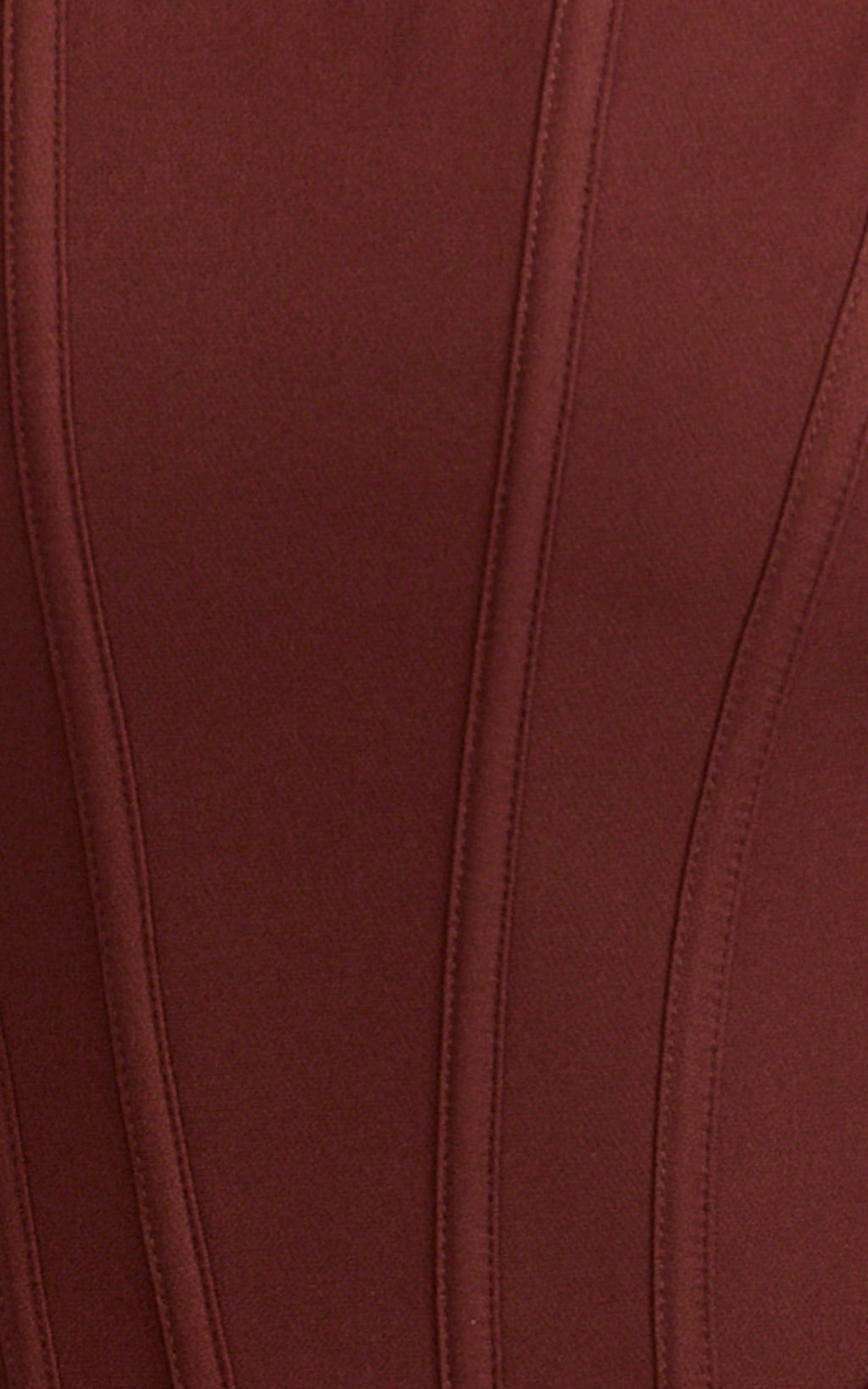 Jonas Midi Dress - Strapless Corset Bodice Draped Waist Skirt Dress in Chocolate