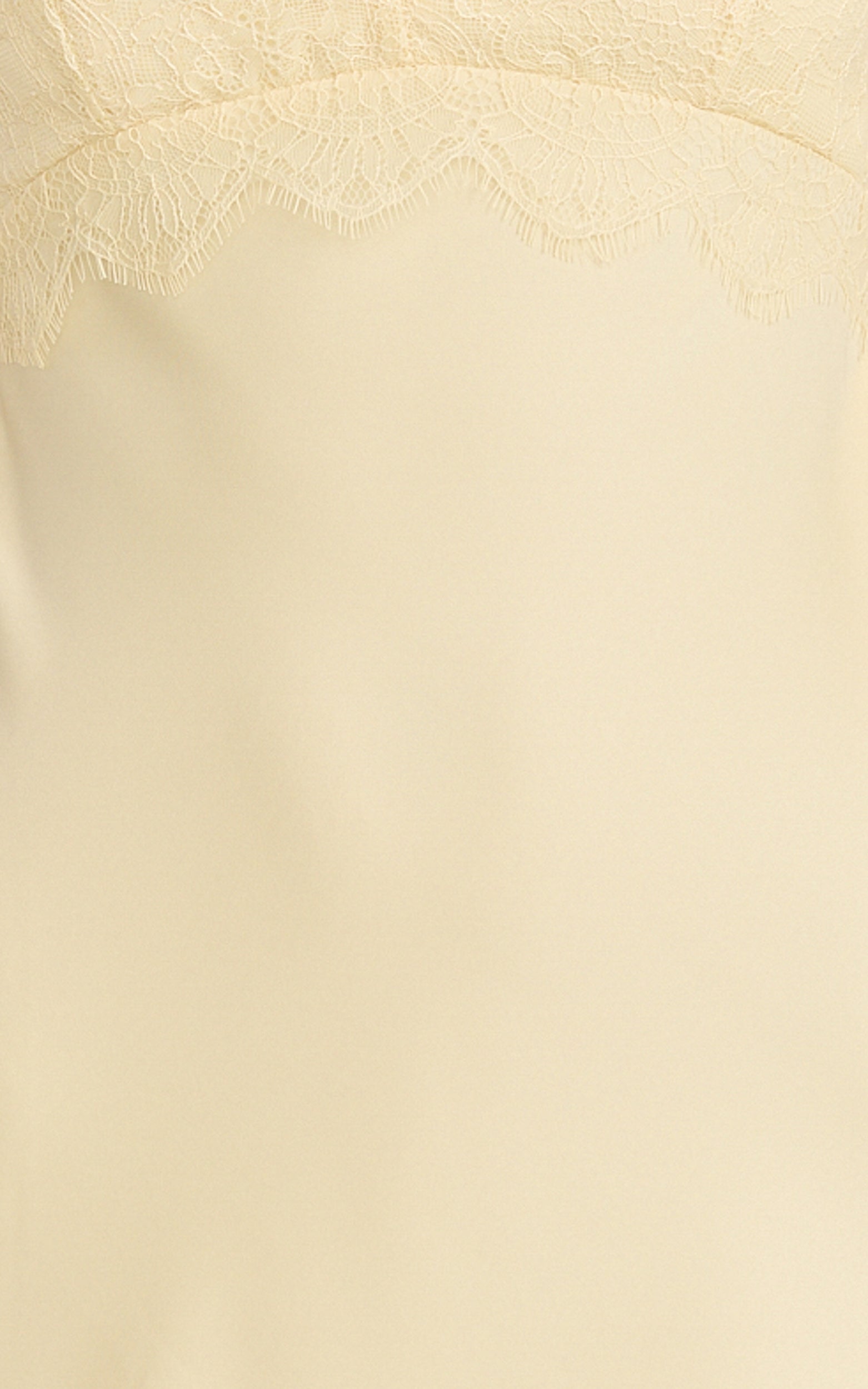 Kyra Mini Dress - Lace Bust And Hem Detail Slip Dress in Lemon