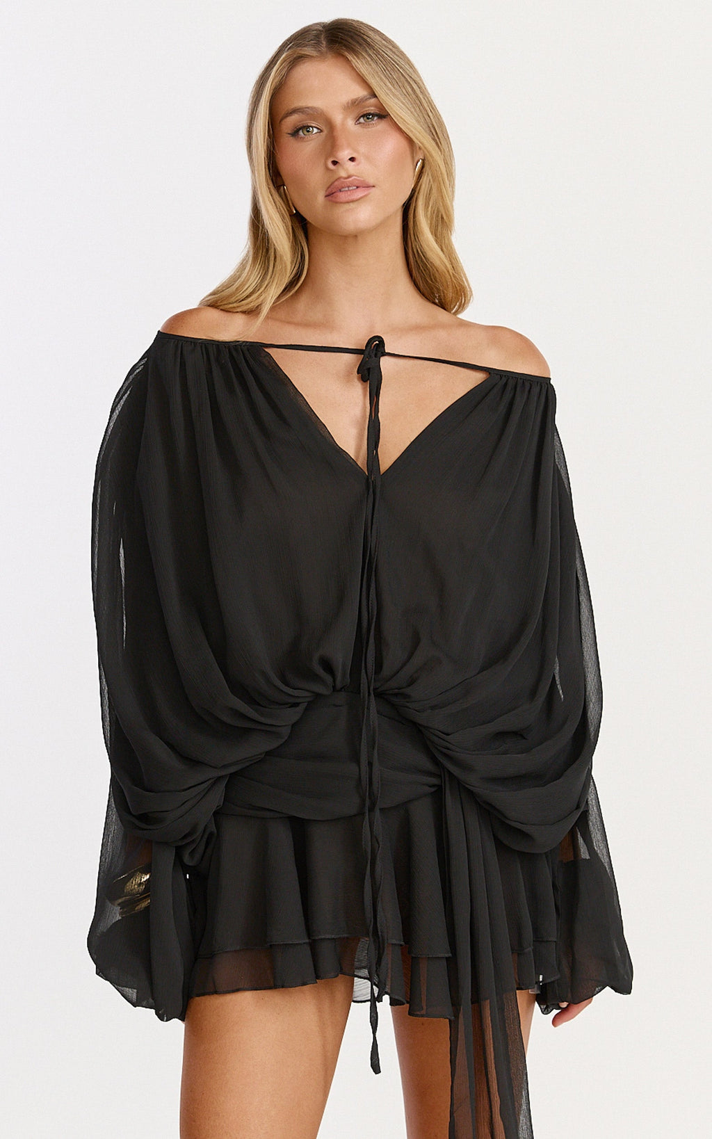 Lioness - Elements Mini Dress in Noir
