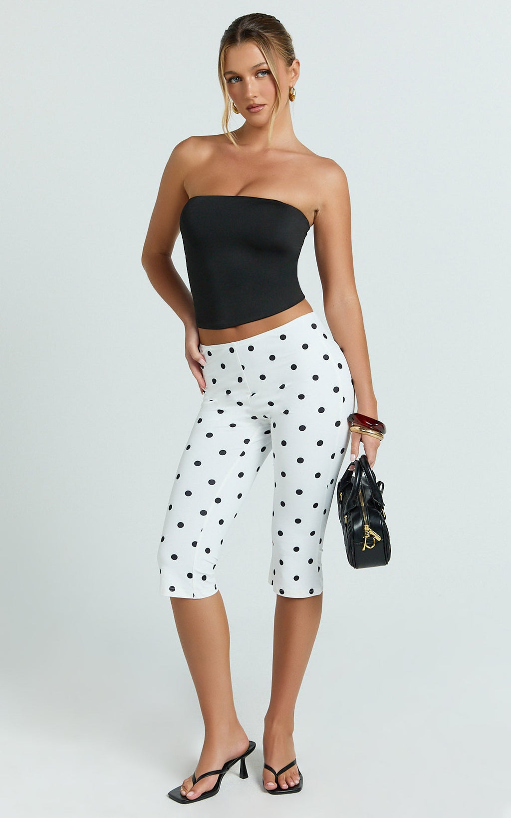 Lioness - Starlet Capri in Cream Polka