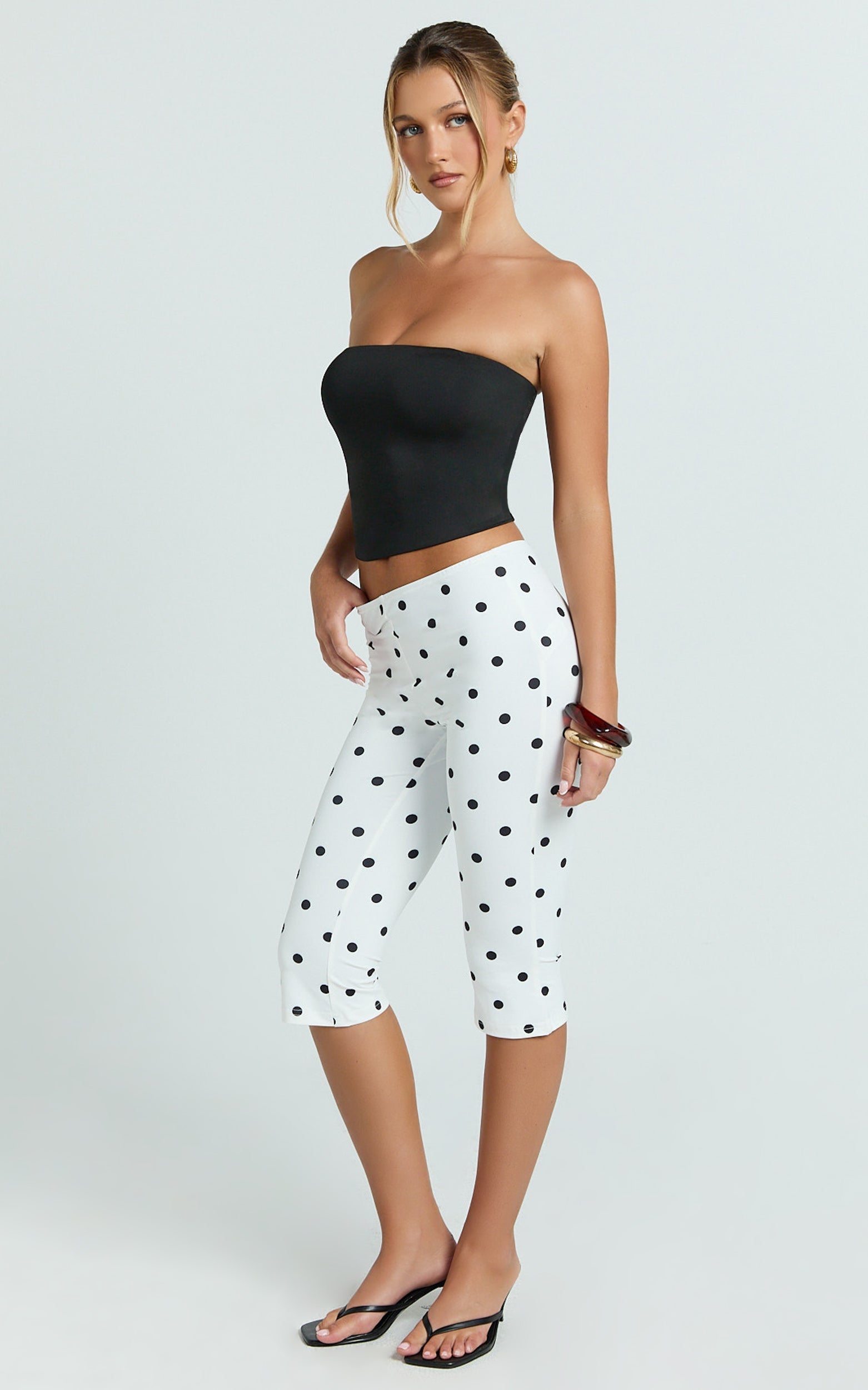 Lioness - Starlet Capri in Cream Polka