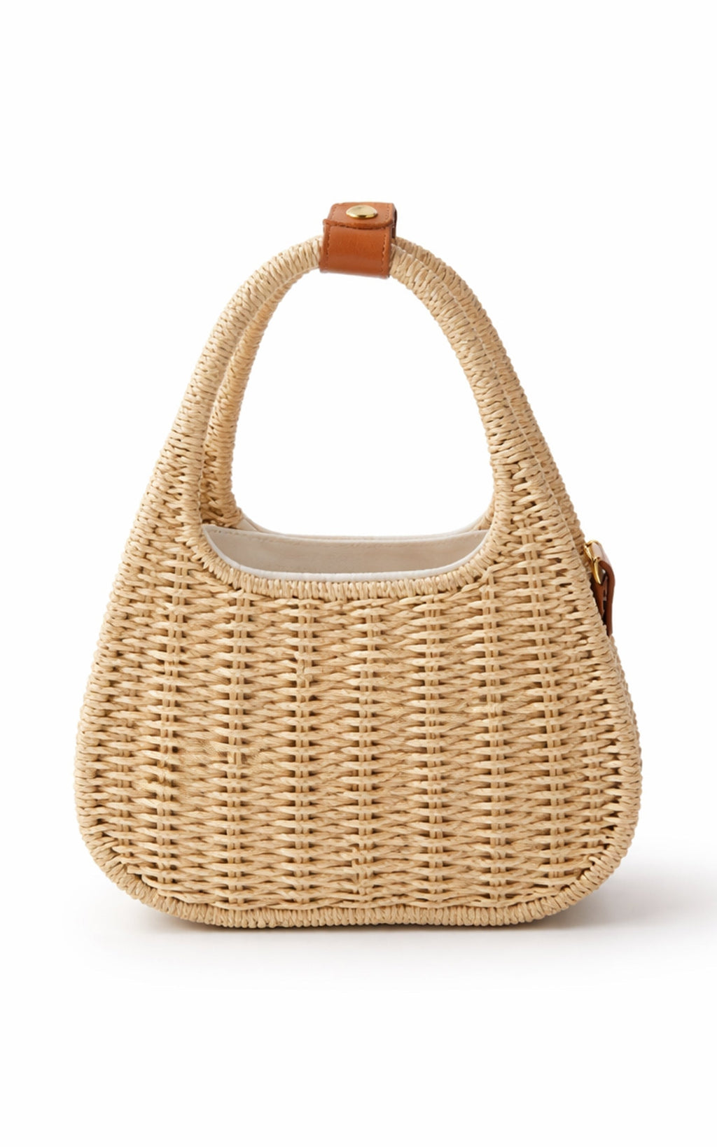 Makayla Bag- Straw Crossbody Bag in Natural