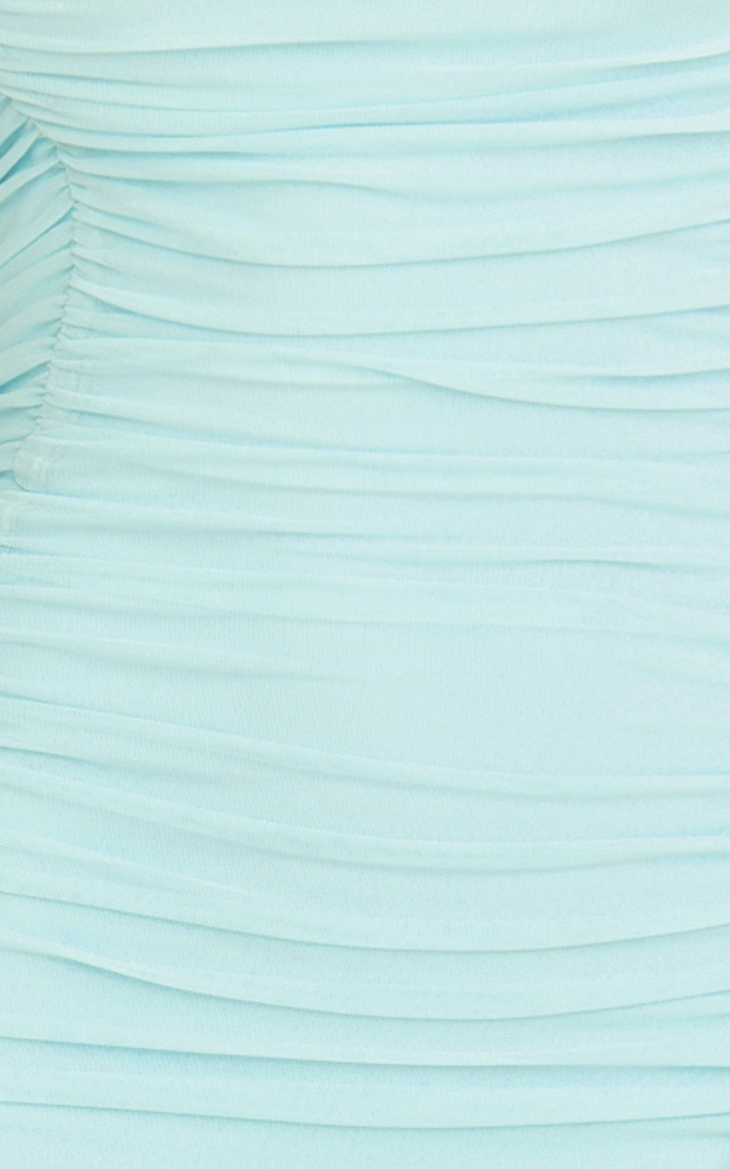 Marguerite Maxi Dress - Strapless Ruched Mesh High Leg Split Dress in Mint