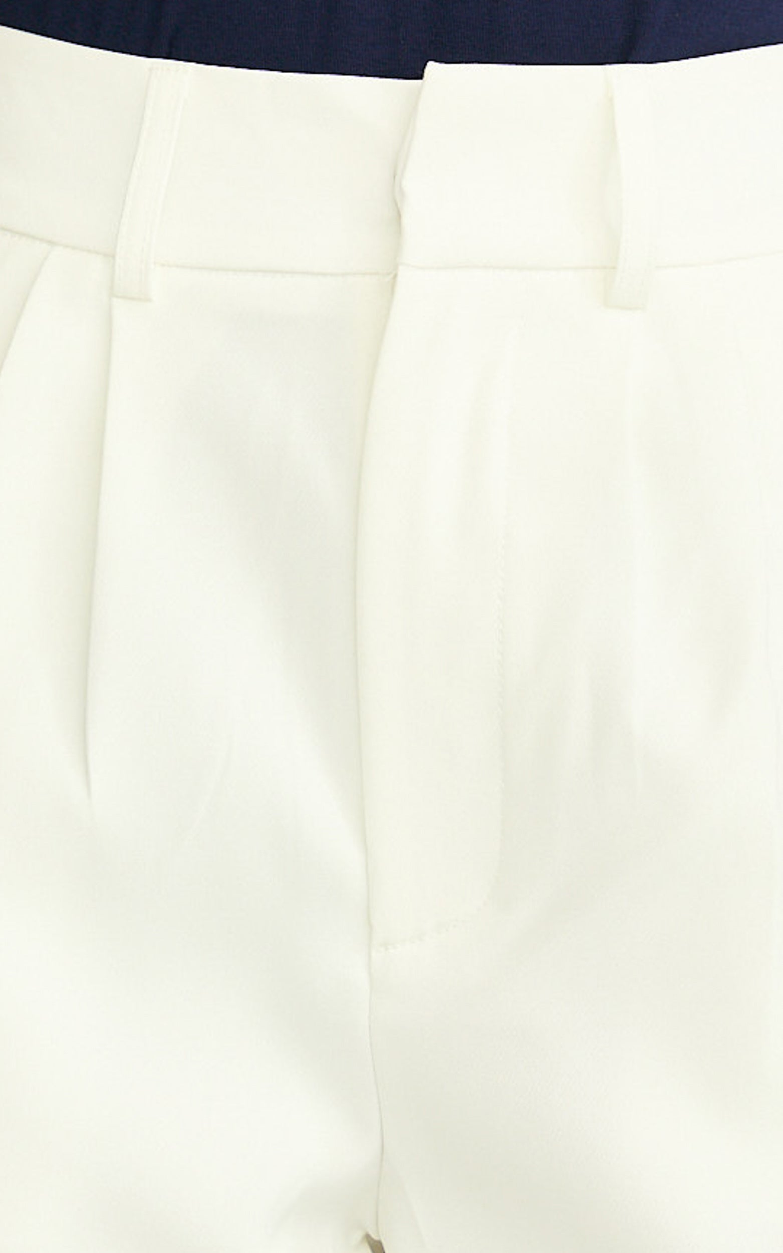 Melissa Pants - Pleat Front Wide Leg Tailored Pants in White