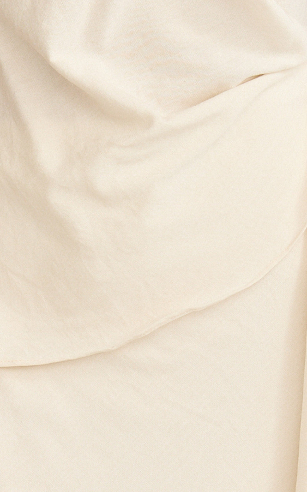 Minnie Two Piece Top and Skirt Set - Drape Off Shoulder Top and Maxi Skirt in Cream
