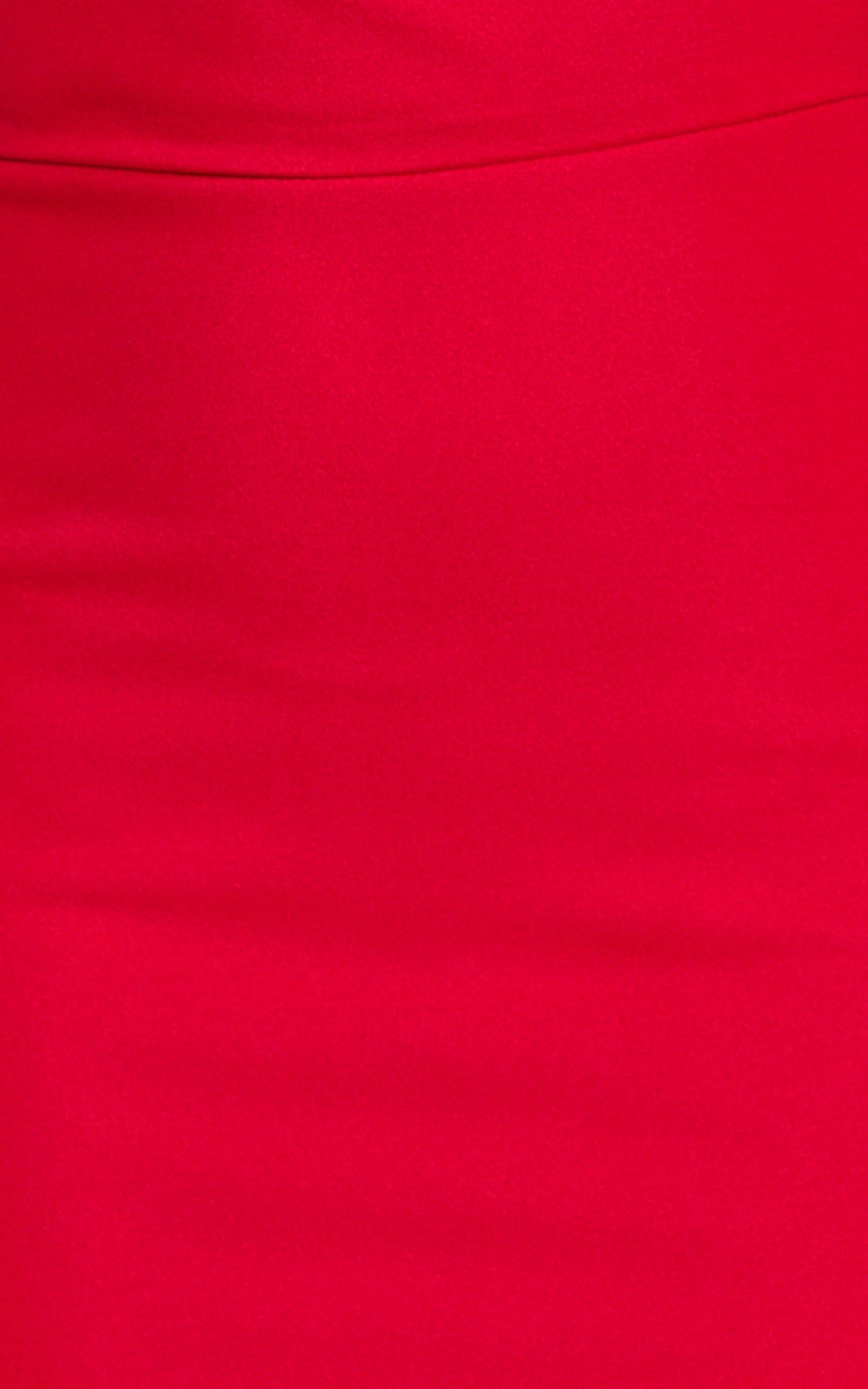 Nalfie Mini Dress - Tipped Shoulder Jersey Drape Dress in Red