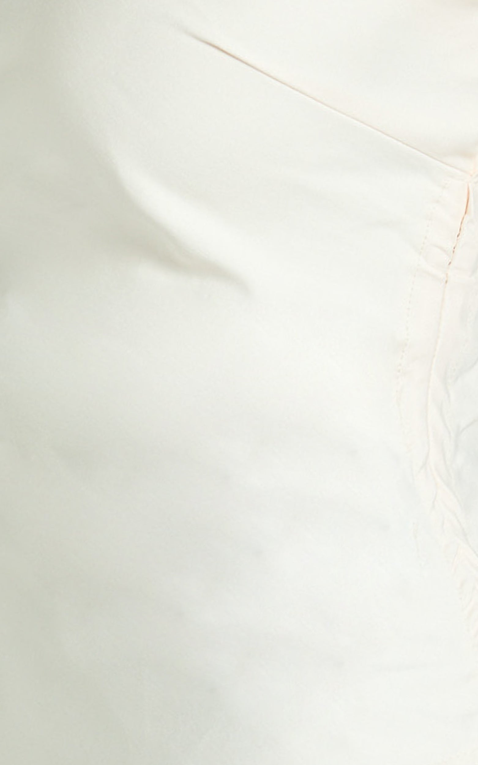 Nevis Top - One Shoulder Asymmetric Hem Ruched Side Top in Off White