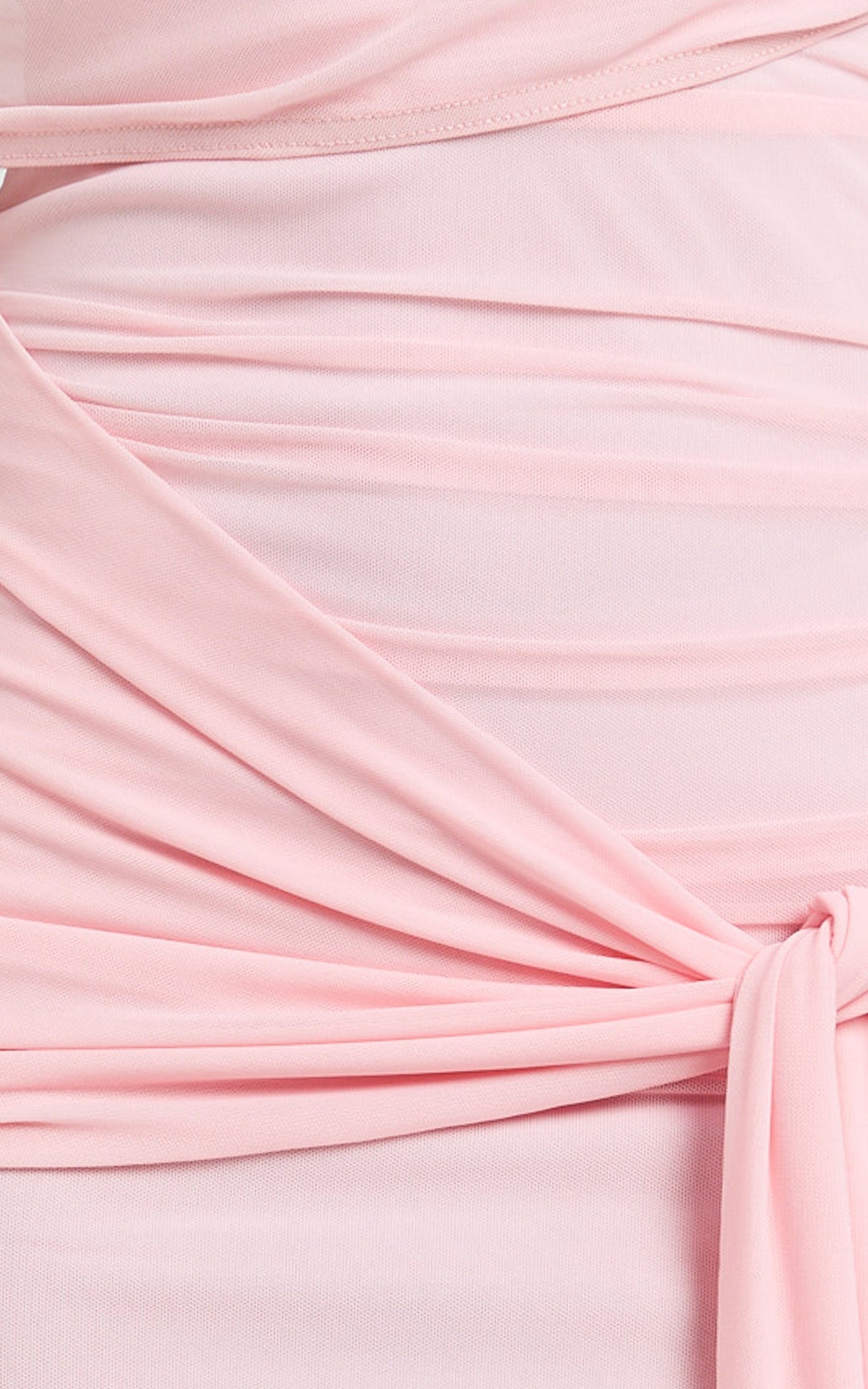 Nicolette Maxi Dress - Cape Sleeve Off Shoulder Dress in Pink
