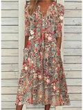 Women's Summer Dress | Printed Midi with Pocket