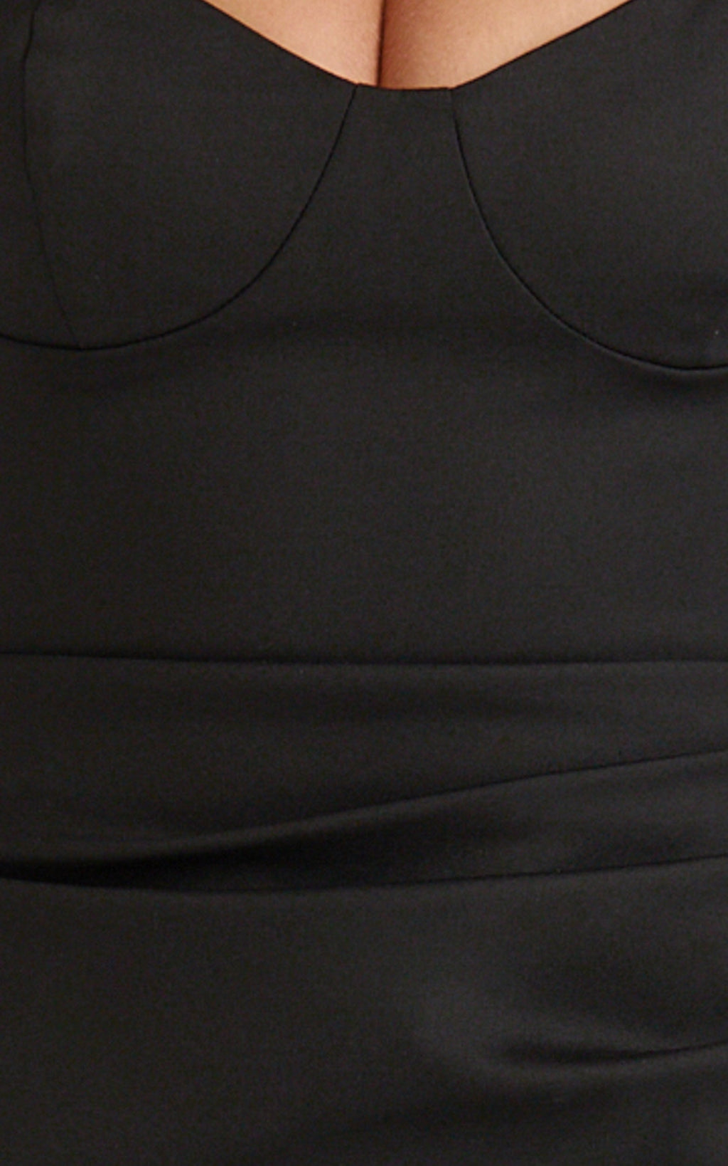 Pietra Midi Dress - Off Shoulder Structured Dress in Black