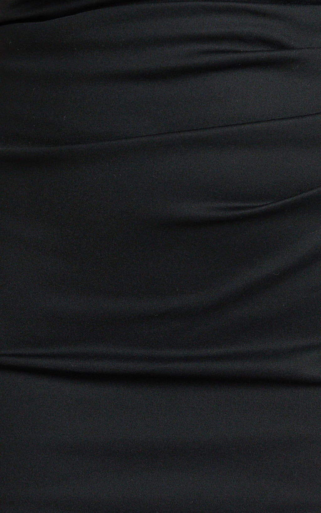 Pietra Midi Dress - Scoop Neck Side Seam Tucks Fitted Dress in Black