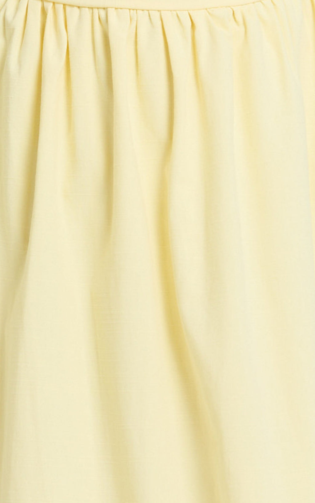 Polly Midi Dress - Strapless Ruched Dress in Lemon