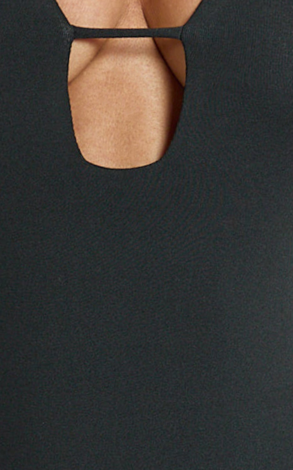 Ricki Bodysuit - Plunge T Bar Front Bodysuit in Black