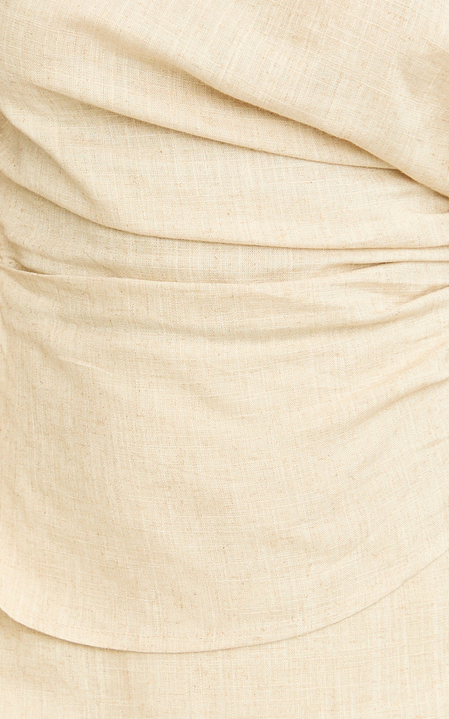 Robilyn Top - Off Shoulder Linen Look Top in Natural