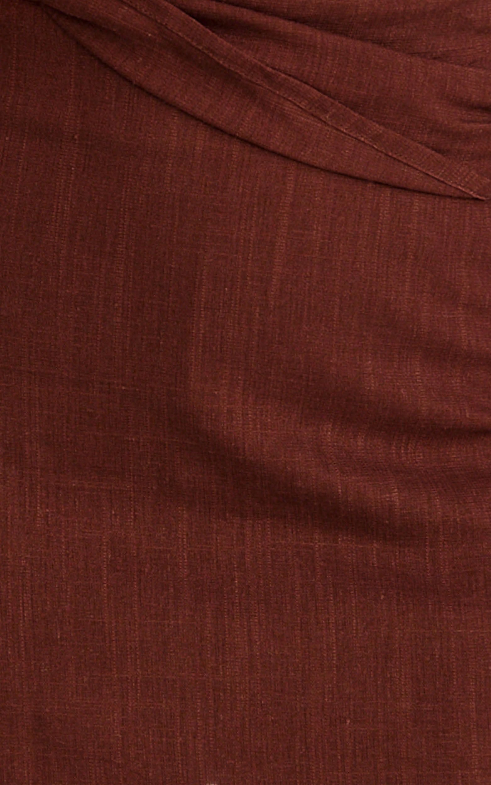 Robilyn Skort - Linen Look Skort in Chocolate