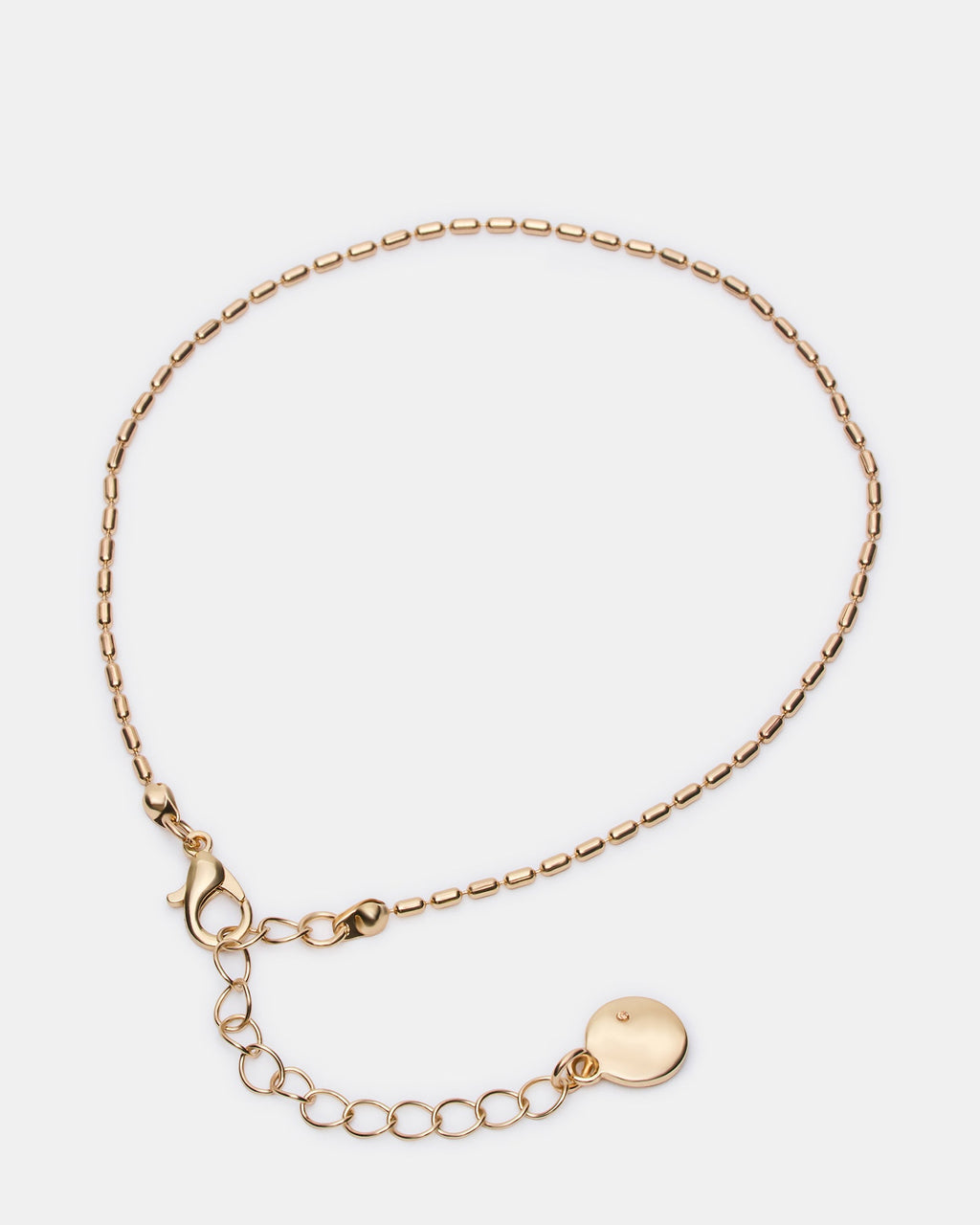 HERRINGBONE CHAIN ANKLET SET GOLD