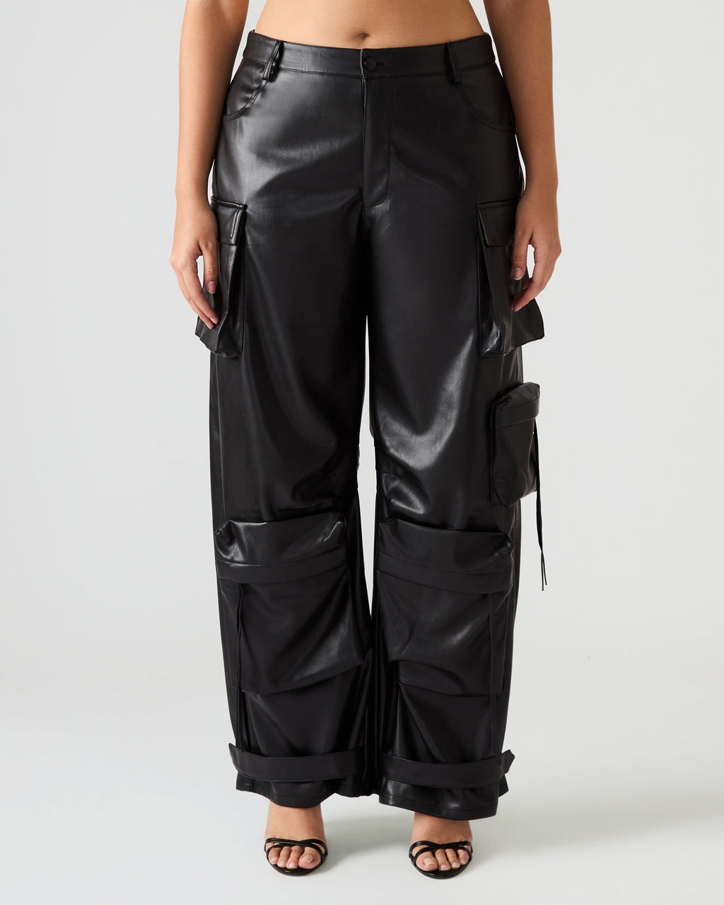 VEGAN LEATHER DUO PANT BLACK