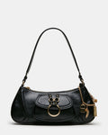 LUXXAR Bag Black Shoulder Strap Boho-Inspired Handbag | Steve Madden