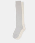 FALL 2 PACK MARLED KNEE HIGH SOCKS Light Grey Women's Marled Knee-High Socks | Steve Madden