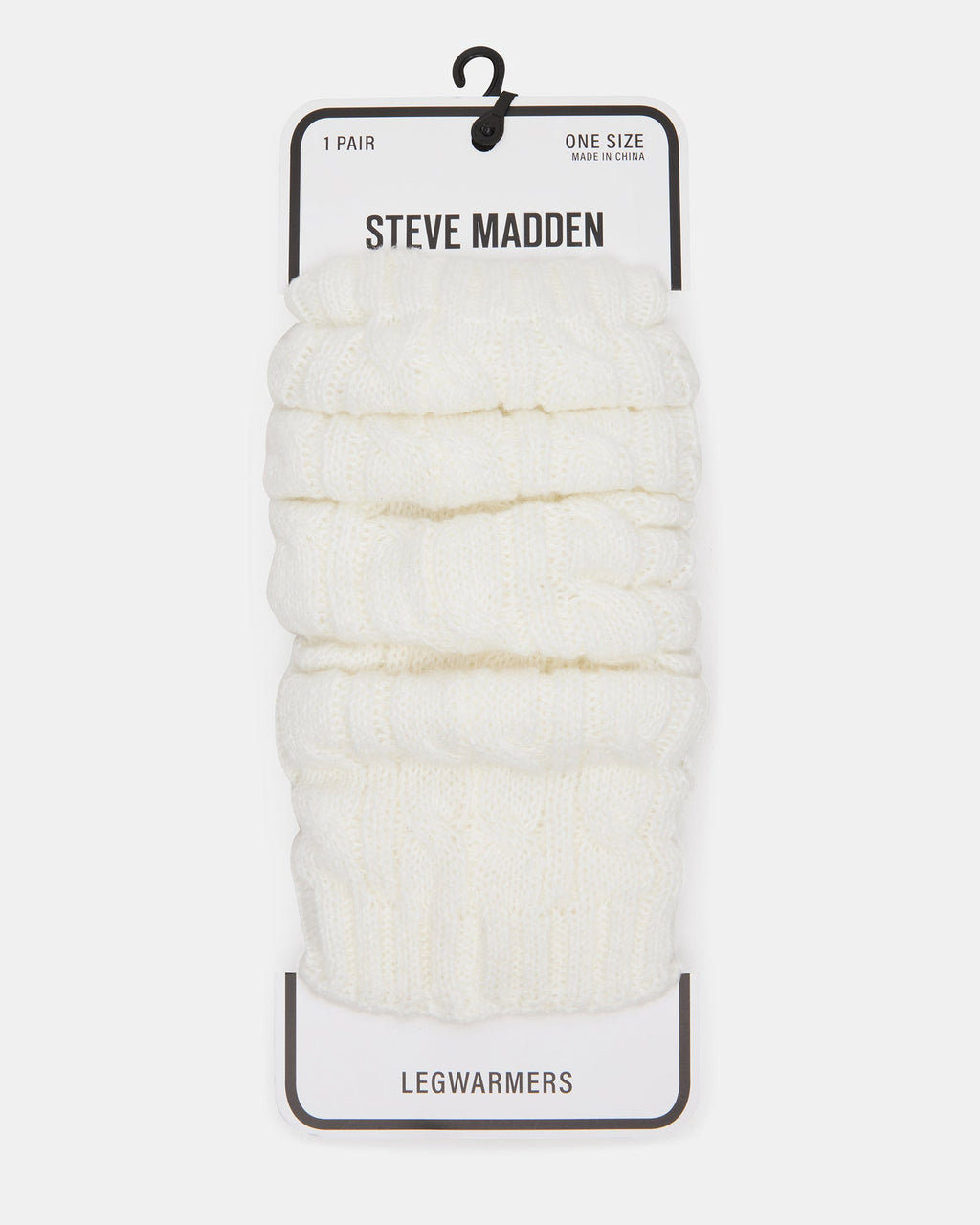 1 PACK CHUNKY CABLE LEG WARMERS IVORY
