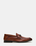 SCHMOOZE Tan Leather Horsebit Slip-On Dress Men's Loafer | Steve Madden