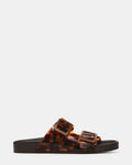 ABOTT Tortoise Buckles Footbed Slide Women's Sandal | Steve Madden