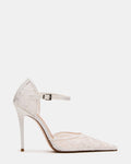 AVANT White Lace Pointed-Toe Stiletto Pump Women's Heel | Steve Madden