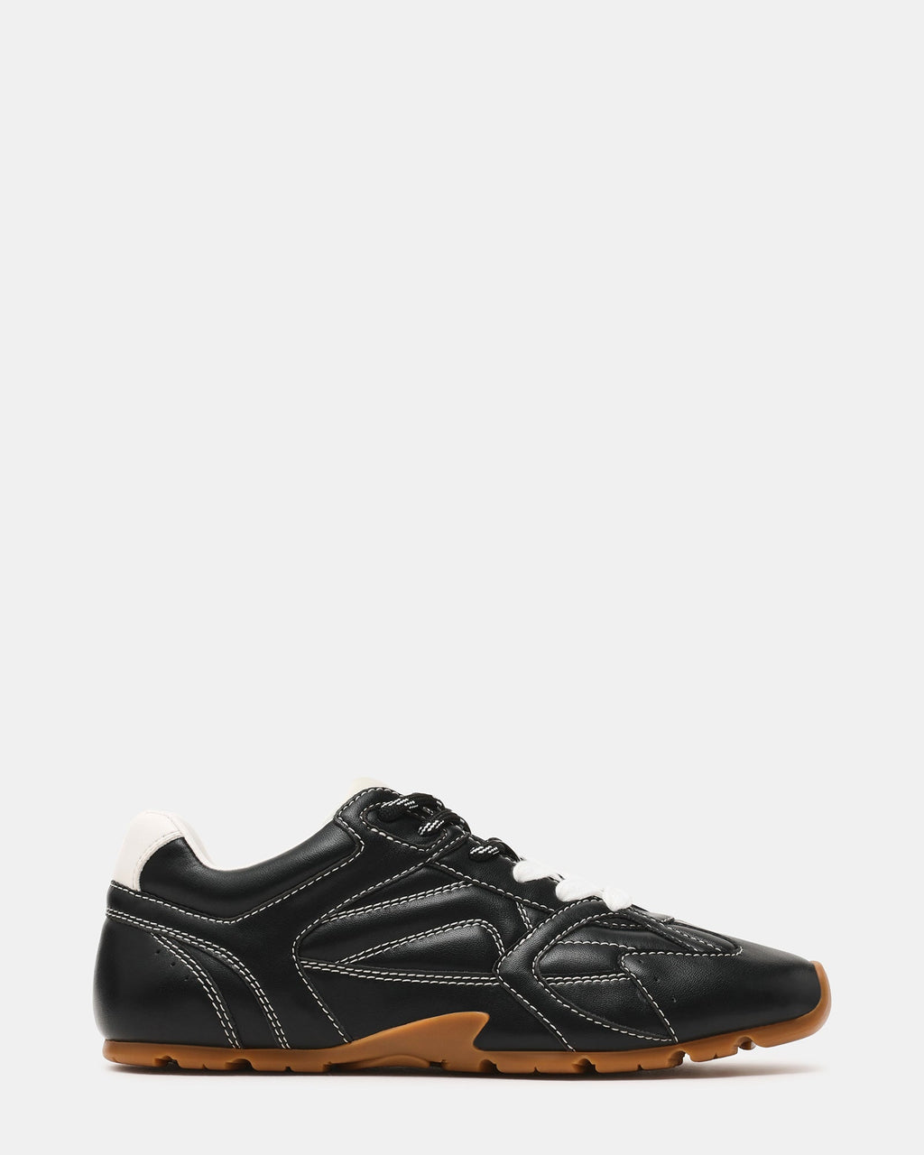 AZIEL Black Low-Top Lace-Up Women's Sneakers | Steve Madden