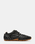 AZIEL Black Low-Top Lace-Up Women's Sneakers | Steve Madden