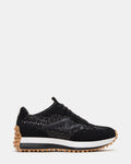 CAMPO Black/Beige Lace-Up Women's Sneaker | Steve Madden