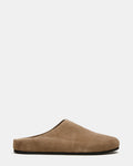 FERN Taupe Suede Mule Slip-On Round-Toe Women's Flat | Steve Madden