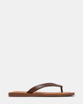 PEYLAN Brown Thong Women's Sandal | Steve Madden