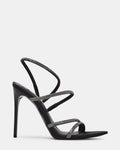 SYLO Pewter Rhinestones Embellished Strappy Women's Stiletto Heel | Steve Madden