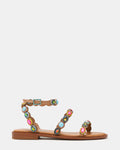 TAWNIE Bright Multi Stone Strappy Ankle Strap Women's Sandal | Steve Madden