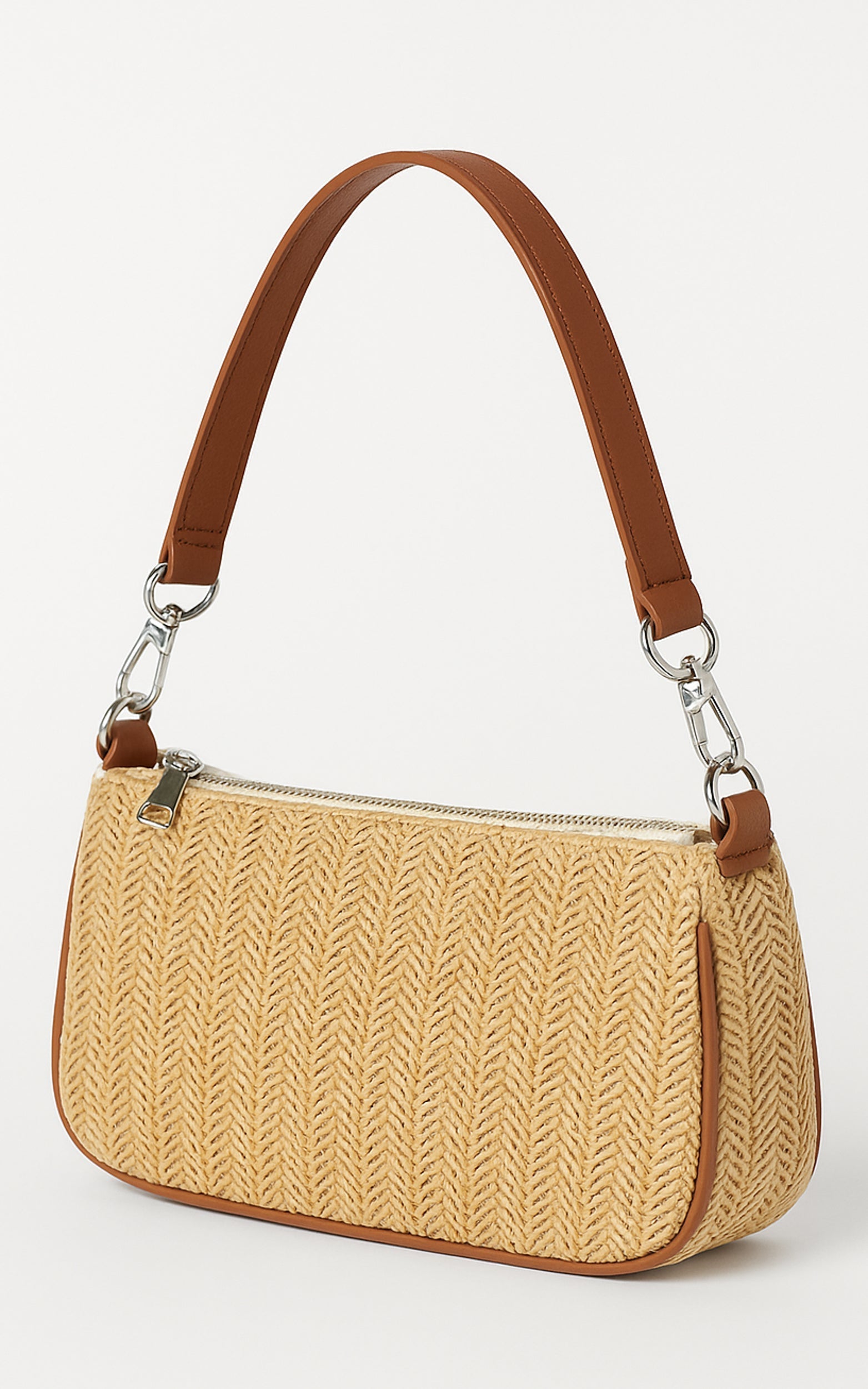 Sally Bag - Straw Shoulder Bag in Natural