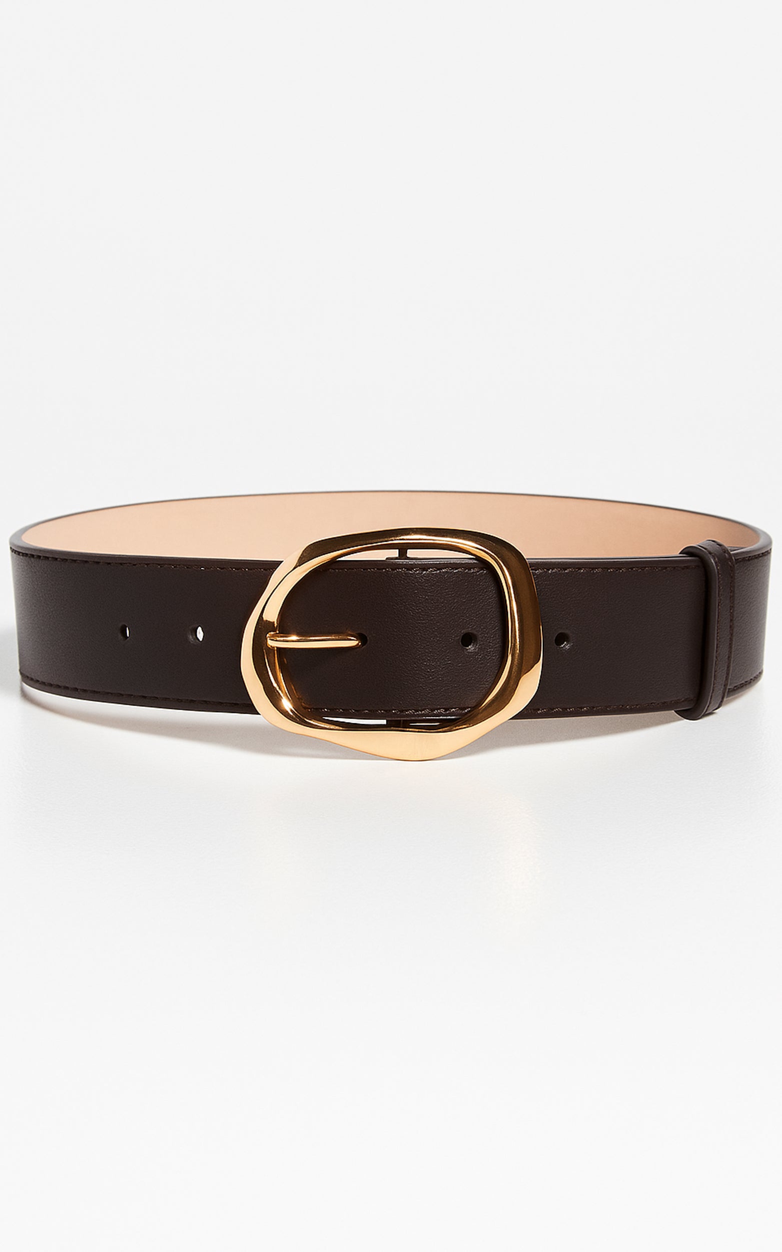 Shelley Belt - Oval Buckle Belt in Brown
