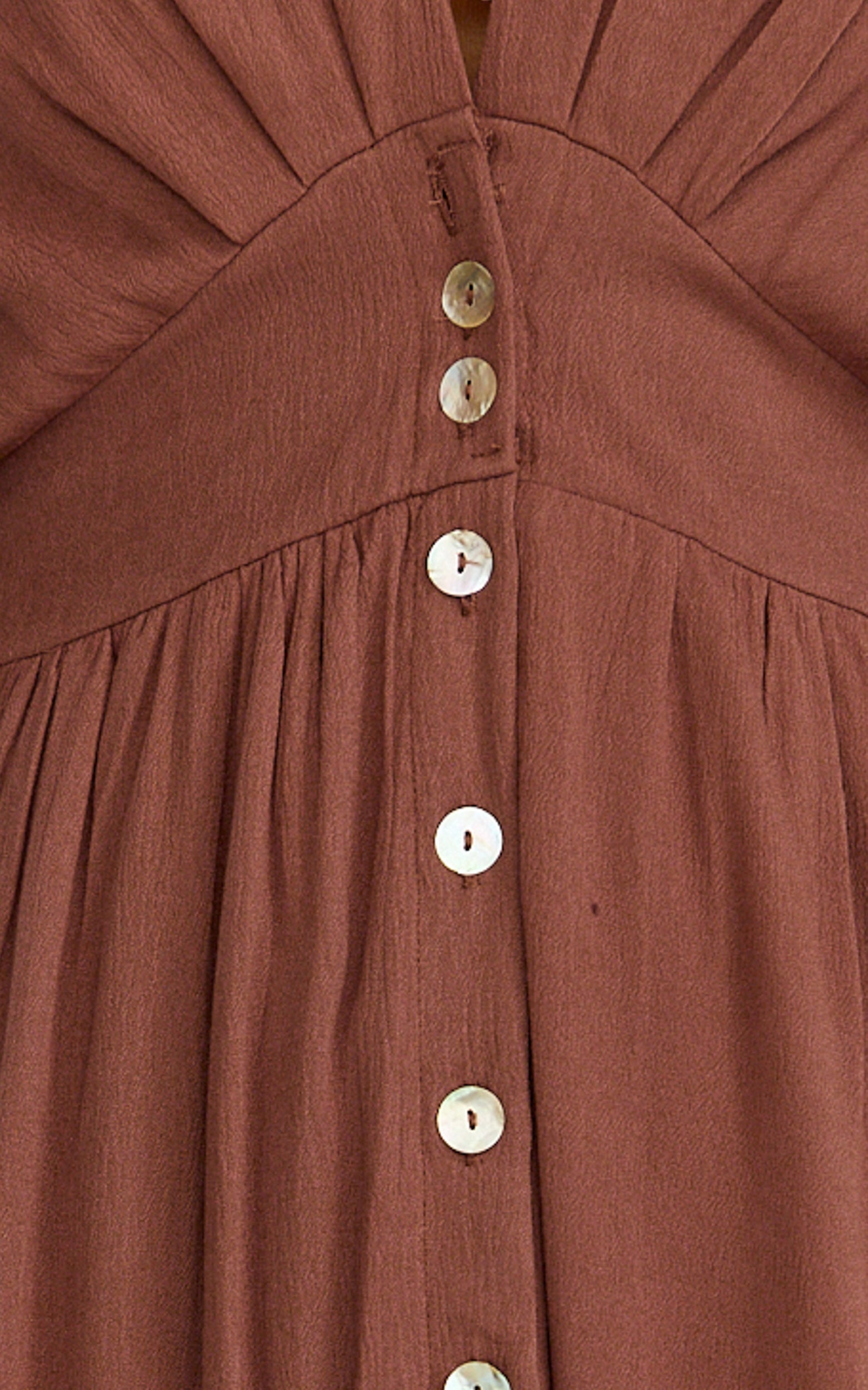 Sitting Pretty Maxi Dress - Short Sleeve Button Down Dress in Chocolate