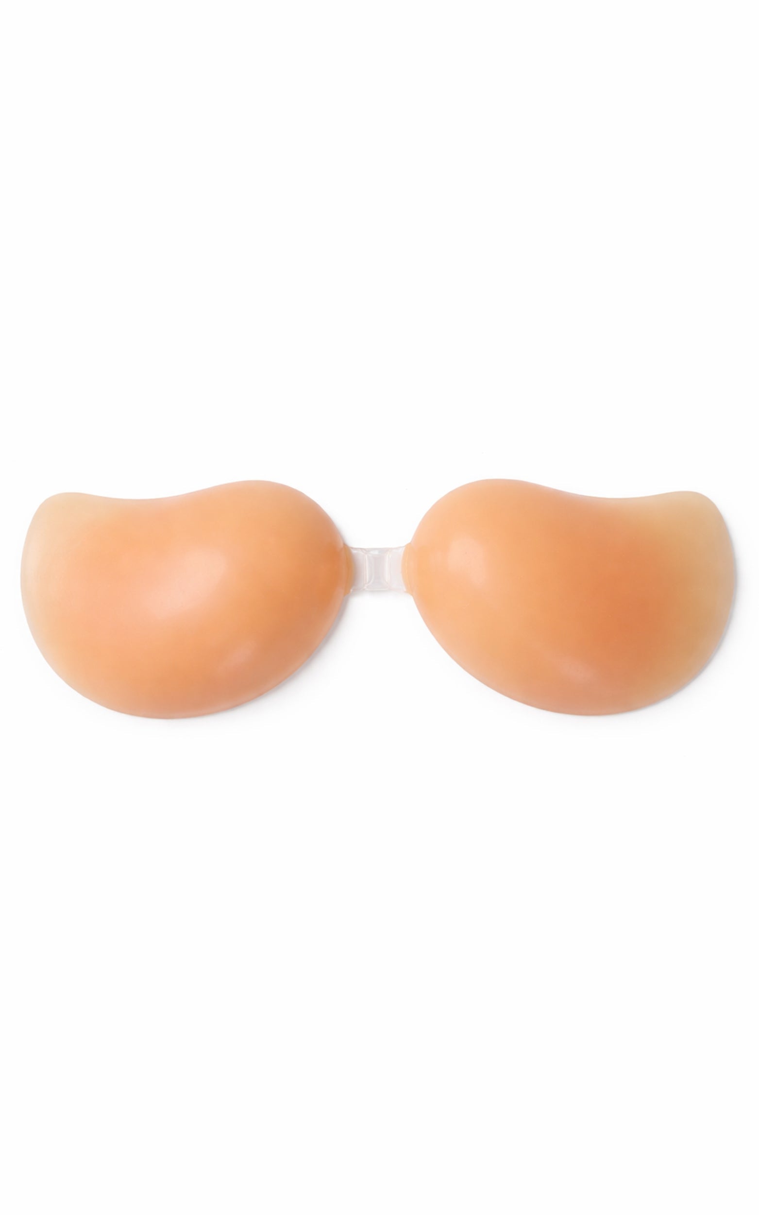 Stick on Silicone Bra in Clear Case in Nude