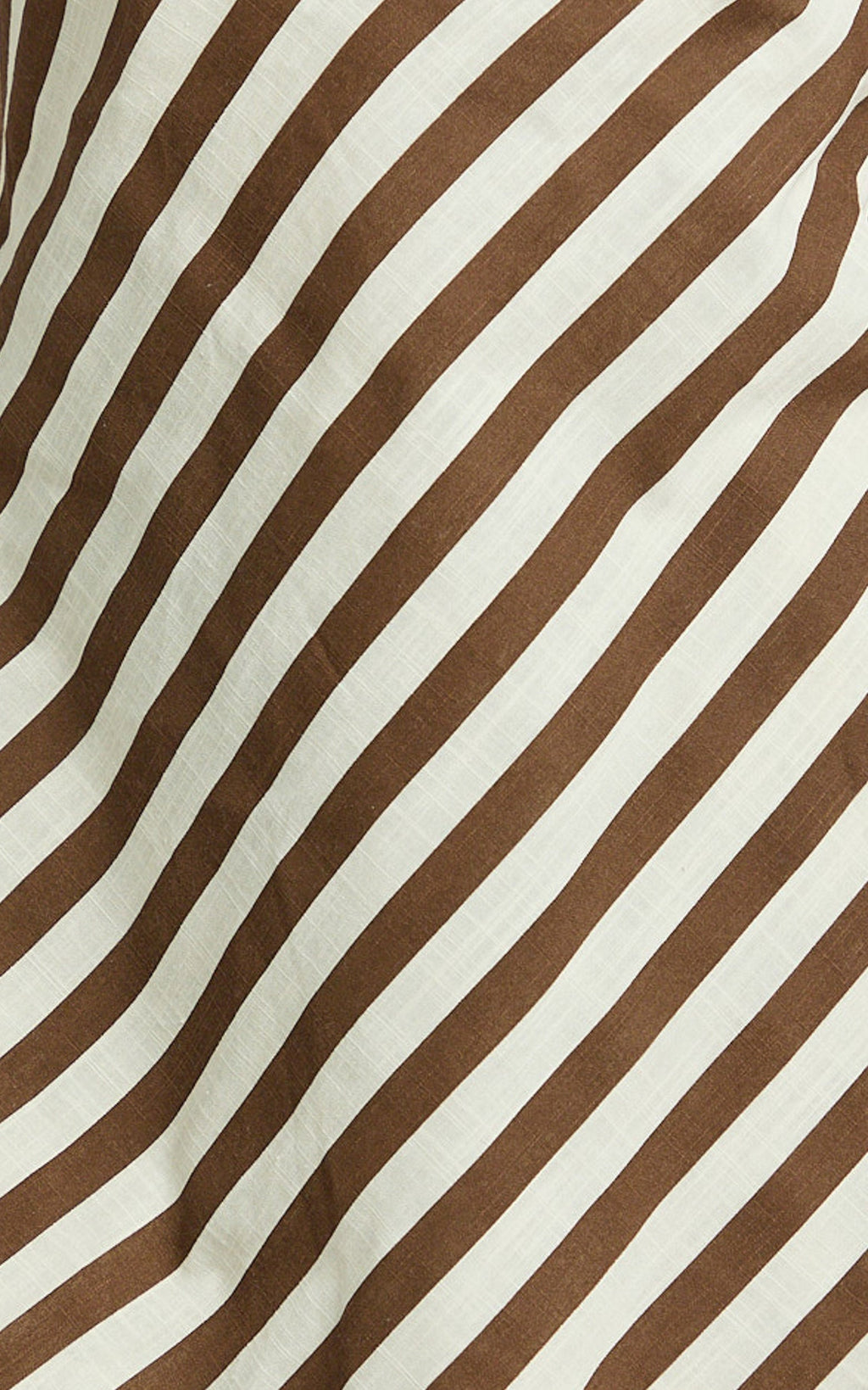 Talia Eloise Two Piece Set - Strapless Top and Wide Leg Pants in Ecru Brown Stripe