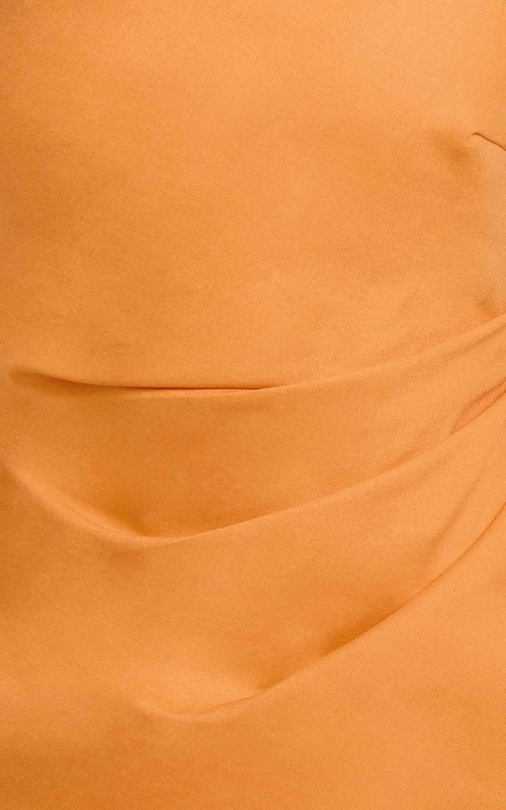 Tamika Mini Dress - Halter Neck Gathered A Line Mini Dress in Orange