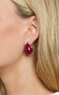 Tillie 3 Pack Earrings in Red/Gold