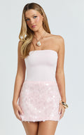 Toni Top - Strapless Tube Top in Pink
