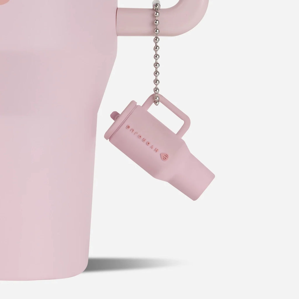 Pink Sand Traveler Keychain with Mini Tumbler Charm