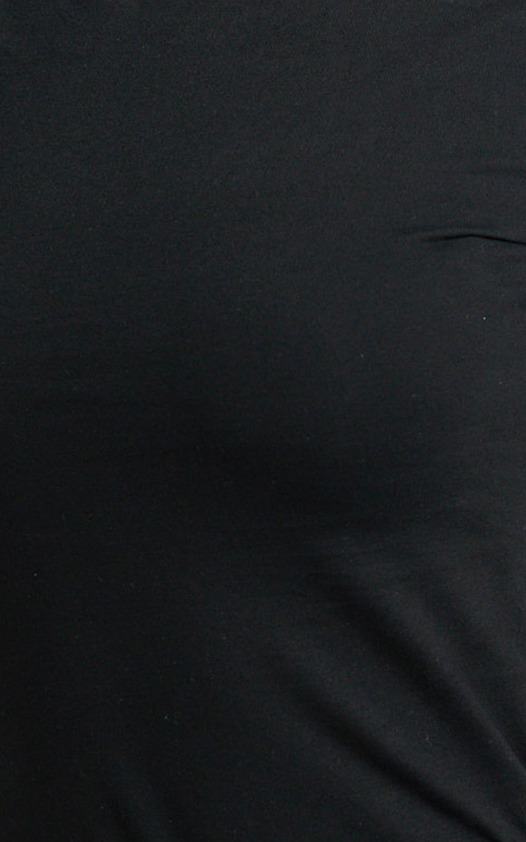 Whitney Tee Shirt - High Crew Neck in Black