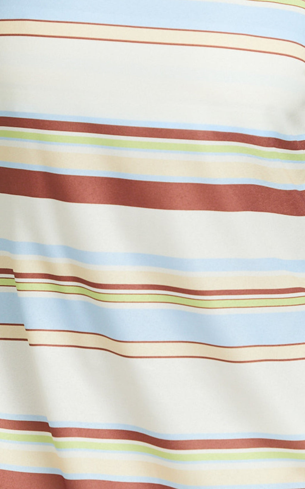 Yurika Maxi Dress - Square Neck Stripe Print Slip Dress in Choco Retro Stripe