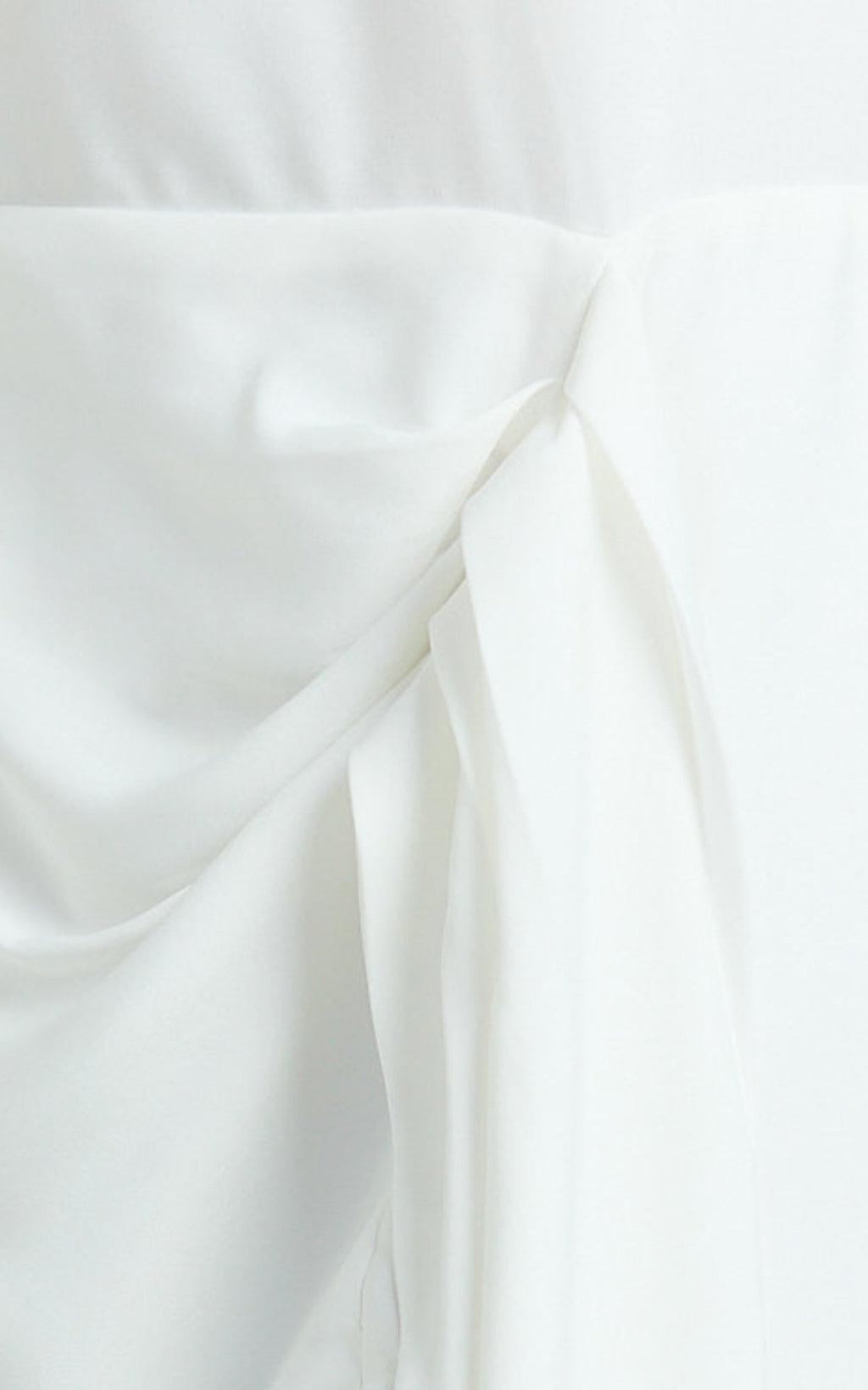 Zoey Mini Dress - Wide Sleeve Tie Skirt Dress in Ivory